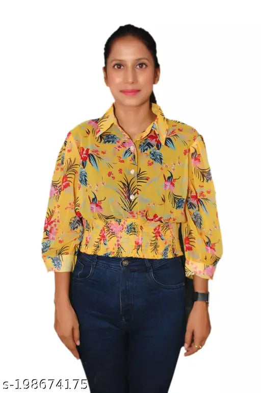 crop tops for womens stylish square neck satin fabric