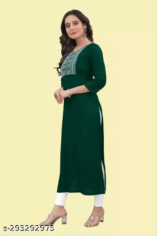QVAZOR Stylish Fancy Trendy Kurti For Women For Party Wedding Festival Functions