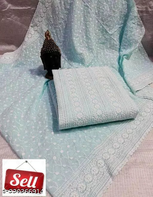 Trendy Cotton Fashion Fancy Full Top Work And Duppata Full Embroidery Work Salwar Suits & Dress Materials