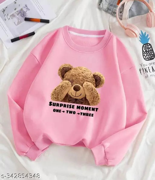JKP COLLECTION Women & Men's Casual Sweatshirt For Solid Trendy Stylish Unisex  typographic Design Hooded Sweatshirt - Pullover Sweatshirts In Color Pink