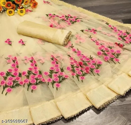 Fancy Net Flower work designs