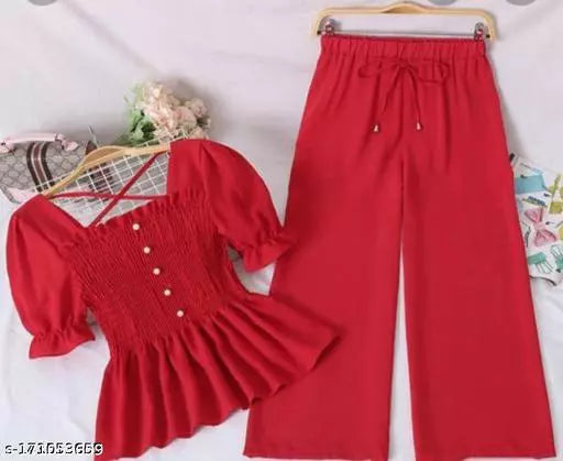 Trendy Stylish Women Top & Bottom Set
