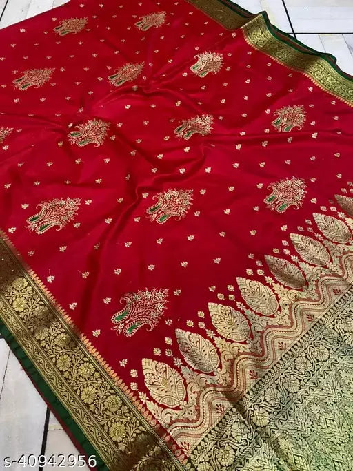 Embroided Satin Silk Saree