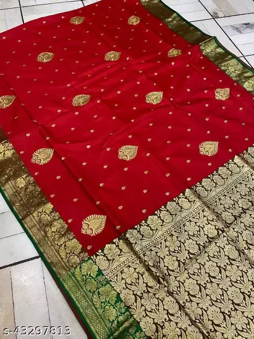 Embroided Satin Silk Saree