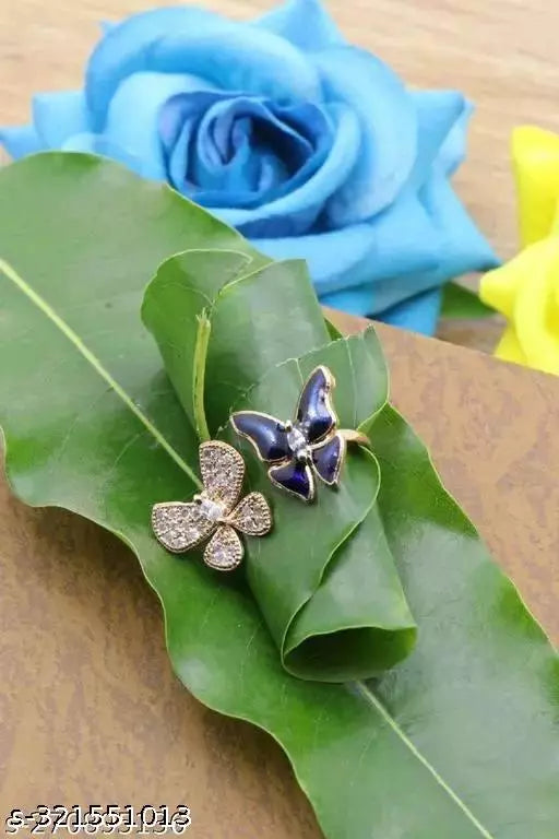 Chic Elegance: Adjustable Artificial Rings Collection for Women & Girls - Affordable Luxury in Every Design