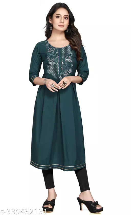 Stylish Women's Sequin Work Kurti - Fashionable and Elegant