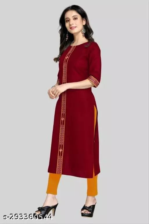 QVAZOR Stylish Fancy Trendy Kurti For Women For Party Wedding Festival Functions