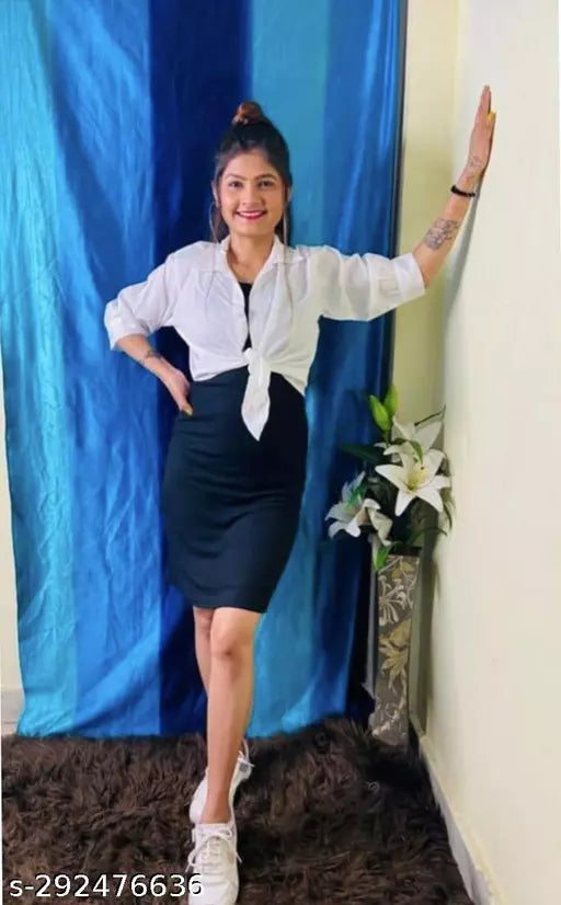 Women Western wear dress with shirt