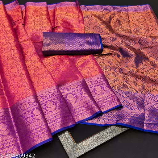 Morpich Fashion  Top Dyed  Banglory Silk Saree