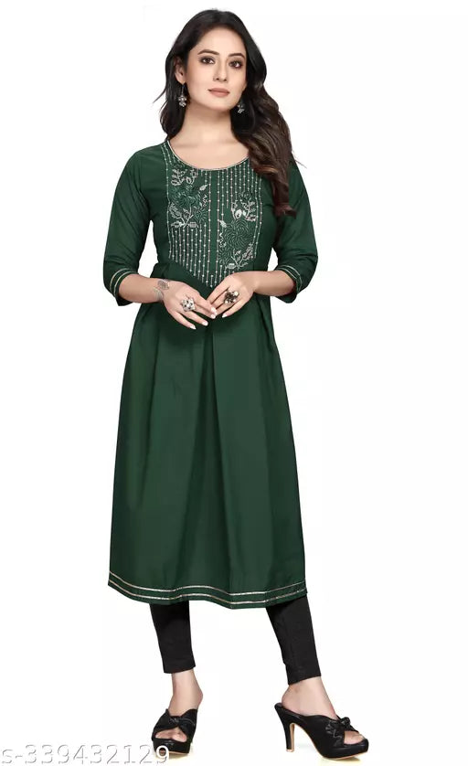 Stylish Women's Sequin Work Kurti - Fashionable and Elegant