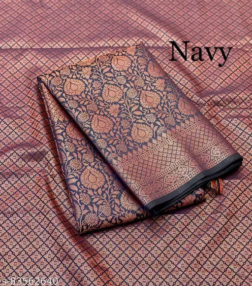 Beautiful Kanchi Semi Pattu Saree With Brocade Pallu Blouse