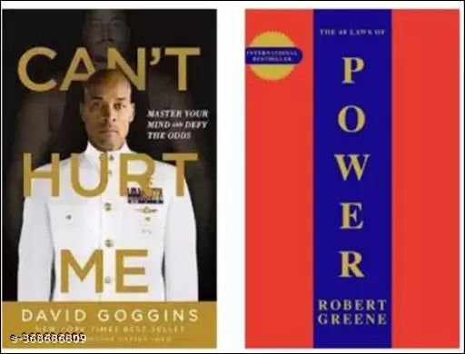 2 Book Combo :- Can't Hurt Me + The 48 Laws Of Power (English  Paperback  David Goggins  Robert Green