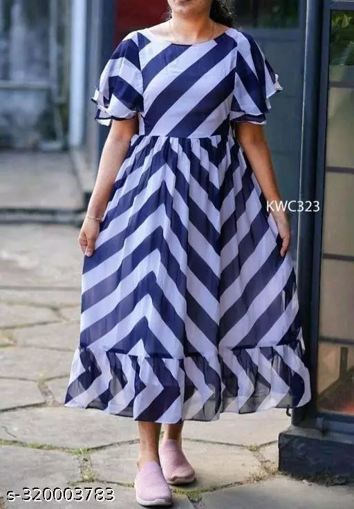 Zig Zag Long Dress