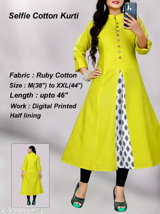 Women's Printed Cotton Blend Kurti