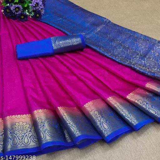 MORPINCH FASHION EMBOSS  SILK SAREE