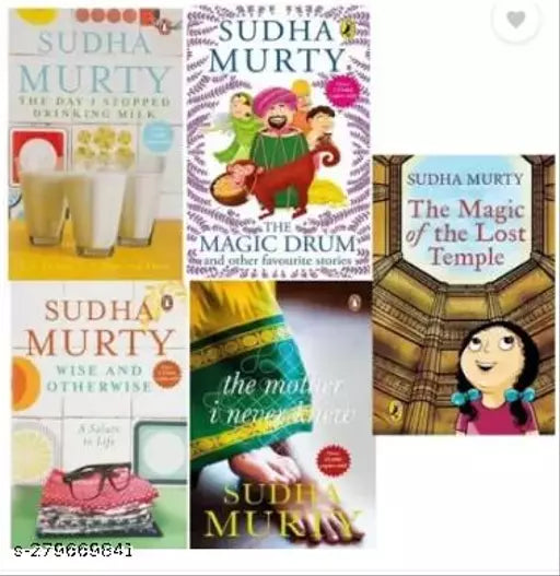 The Mother I Never Knew   Wise & Otherwise  The Magic Of The Lost Temple  The Day I Stopped Drinking Milk-Sudha  Sudha Murthy The Magic Drum And Other Favourite Stories Book (Paperback  Sudha Murthy)