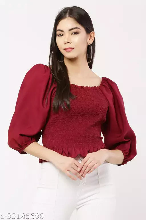 Pretty  Women Cotton Tops & Tunics